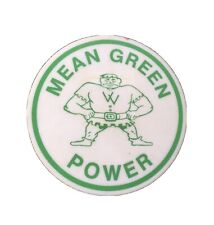 Vintage Mean Green Power Plastic Pinback Button 2 3/4” TTC Trammell Co. Houston picture