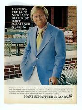 1974 Jack Nicklaus Mystery Blazer Hart Schaffer & Marx Original Print Ad 8.5x11