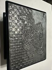 Vintage Amanda  Ornate Silver Plated Trinket Jewelry Box picture