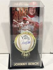 Fanatics Johnny Bench Signed Rawlings Gold Glove Baseball w/Tall Display Case picture