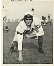 VINTAGE 1946 FOOTBALL PLAYER POSING  'OFFICIAL U.S. NAVY  PHOTOGRAPH' 8x10 B&W picture
