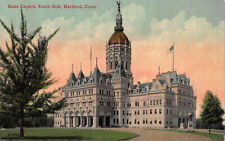 State Capitol, South Side, Hartford, Connecticut, early postcard, unused picture