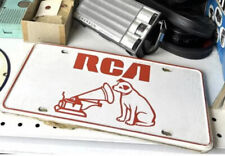 1970s RCA Victor Nipper Dog Gramaphone  License Plate Tag BOOSTER New Old Stock picture