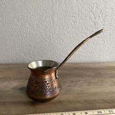 Vintage Handmade Turkish Copper Coffee Pot for Stovetop picture