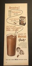 1950’s Nestle’s Quick Chocolate Colored Magazine Ad picture