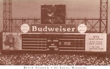 Vintage Postcard Budweiser Ball Strike Ballpark Busch Stadium St. Louis Missouri picture