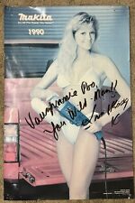 Miss Makita 1990 Katharine Gorzel RARE Power Tools Poster 32 X 21 Playboy Signed picture
