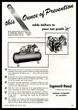 1954 Ingersoll Rand New York Type 30 Electric Air Compressor Vintage Print Ad picture