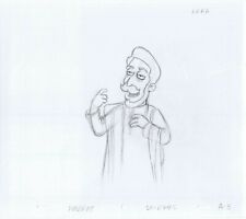 Simpsons 2006 Two Original Art w/COA Animation Production Pencil HABF10 274A2/3 picture
