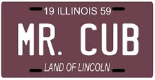 Ernie Banks Mr. Cub Chicago Cubs 1959 IL License plate picture