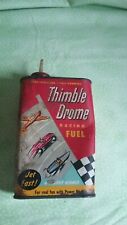 Vintage ADVERTISING Thimble Drome Racing Fuel Tin L.M. Cox Mfg  co. Santa Ana CA picture