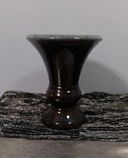 Roseville, O. RRP CO 1314/9 Made In USA 9inx7in. Vintage Pottery Brown & Gray picture