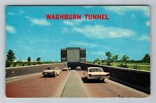 Houston TX-Texas, Washburn Tunnel, Vintage Postcard picture