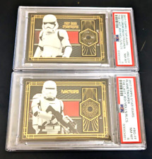 2 card LOT 2017 Topps Star Wars The Last Jedi Storm Trooper RELIC PSA Graded LOT picture
