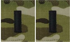 2 Pack Army 1ST Lieutenant Officer 0-2 Rank MultiCam Shoulder Loop Epaulets picture