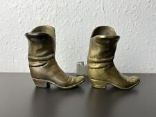 Vintage Brass Western Cowboy Boots 4