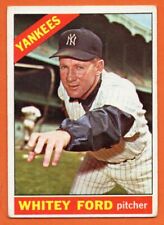 1966 Topps #160 Whitey Ford VG CREASE New York Yankees HOF  picture