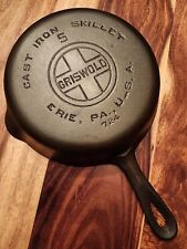 Griswold Cast Iron Skillet No. 5,  LBL, EPU, 724, Restored picture