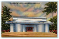 c1940 Entrance Latin Quarter Miami Beach Smart Night Club Stair Florida Postcard picture