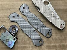 FRAG milled black Zirconium scales for Spyderco Paramilitary 2 PM2 picture