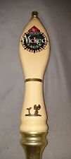 Vintage Pete's Wicked Lager Ceramic Tap Handle Brown  picture