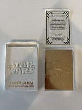1995 Score Board 23k Gold Foil Card Star Wars Darth Vader Vintage Limited Editio picture