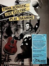 1991 Nils Lofgren Takamine EN-10CAN Guitars - Vintage Guitar Ad picture