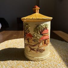 SEARS ROEBUCK 1981 CANISTER VINTAGE FARM COUNTRY Made in Japan picture