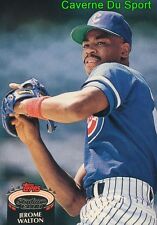 1992 JEROME WALTON CHICAGO CUBS TOPPS BASEBALL CARD STADIUM CLUB picture