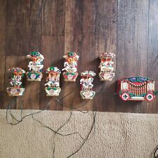 Vintage Mr. Christmas Holiday Carousel 1992 Lighted 6 Horses Plays 21 Carols  picture