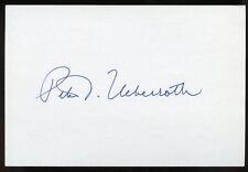 Peter Ueberroth signed autograph auto 4x6 cut Chairman LA Olympic Commitee picture