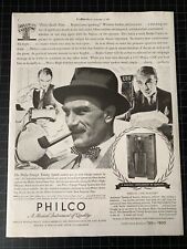 Vintage 1936 Philco Radio Print Ad - Boake Carter - CBS Radio picture