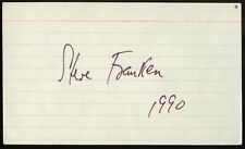 Steve Franken d2012 signed autograph auto 3x5 Cut American Actor in Film and TV picture