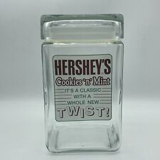 Hershey's Cookies 'n' Mint Candy Bar Advertising Jar Canister Vintage 1990s T3 picture
