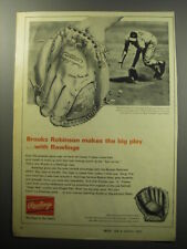 1967 Rawlings Baseball Glove Ad - Brooks Robinson makes the big play picture