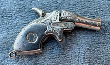 Vintage 1960s Mebe Toys Miniature Derringer Cap Gun Keychain- Made in Italy picture