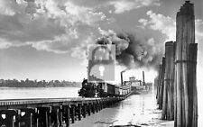 Railroad Train Ferry Ste Genevieve Missouri MO - 4x6 Reprint picture