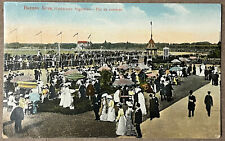 Buenos Aires Argentina Horse Race Track People Crowd Antique Postcard picture