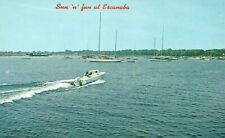 Vintage Postcard Sun N Fun Yacht Harbor Little Bay De Noc Escanaba Michigan MI picture