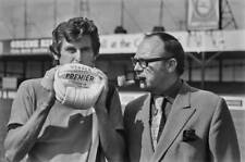Bobby Thomson of Luton Town FC with comedian Eric Morecambe OLD PHOTO picture