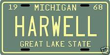Ernie Harwell Detroit Tigers 1968 License plate picture