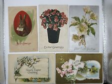 Antique 1907-1917 Easter Greetings Postcard Lot Of 5 picture
