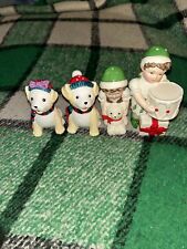 Lennox salt and pepper shakers Christmas vintage picture