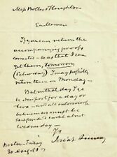 “Mayor of Boston” Josiah Quincy IV Hand Written Letter COA picture