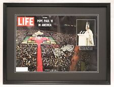 1965 Pope Paul VI in America ORIGINAL Framed 18x24 Life Magazine Cover picture