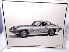 DALE ADKINS PRINT OF 1966 CORVETTE STING RAY 11 X 14 picture