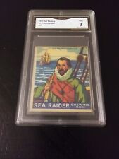 1933 Sea Raider #21 Sir Francis Drake RARE Canadian Montreal  VARIATION GMA 3 VG picture