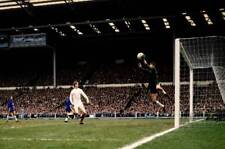 Chelsea Goalkeeper Peter Bonetti Leaps To Catch 1970 Football Club Old Photo picture