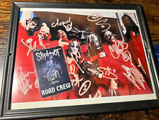 Slipknot band signed  Framed photo reprint with Laminate Pass picture