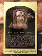 Goose Gossage Postcard- Baseball Hall of Fame Induction Plaque- Photo - Yankees picture